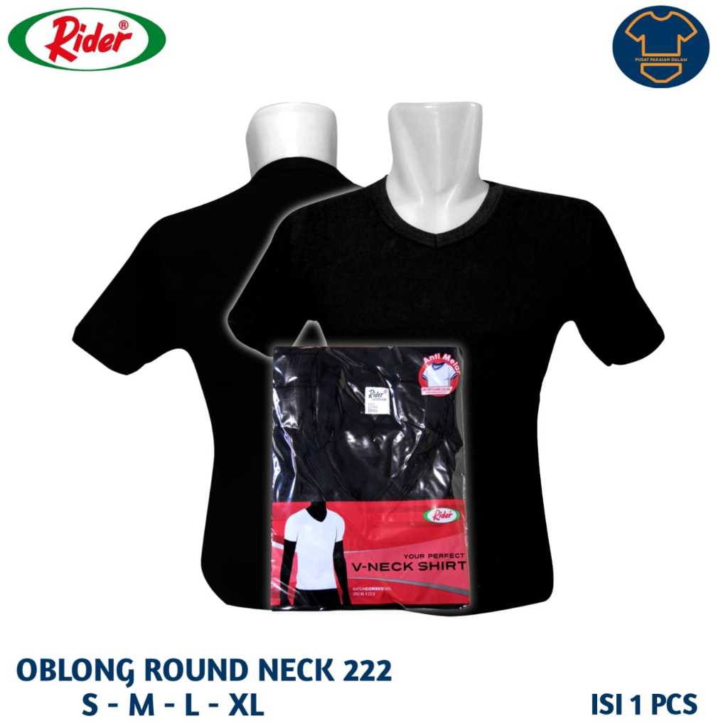 Jual KAOS OBLONG PRIA RIDER R 222 B V NECK (BIG SIZE READY) | Shopee ...