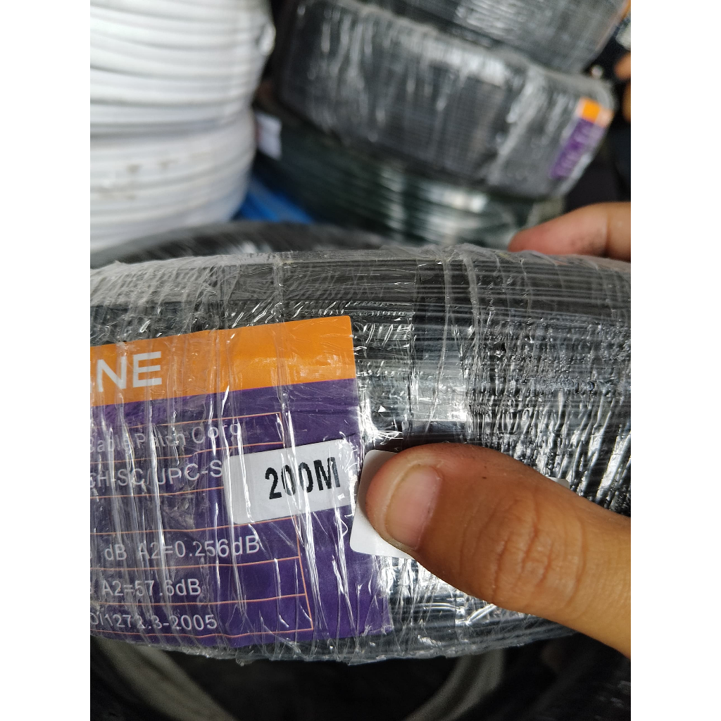 Jual Kabel Fiber Optik Percon 1 Core 200 meter SC UPC | Shopee Indonesia