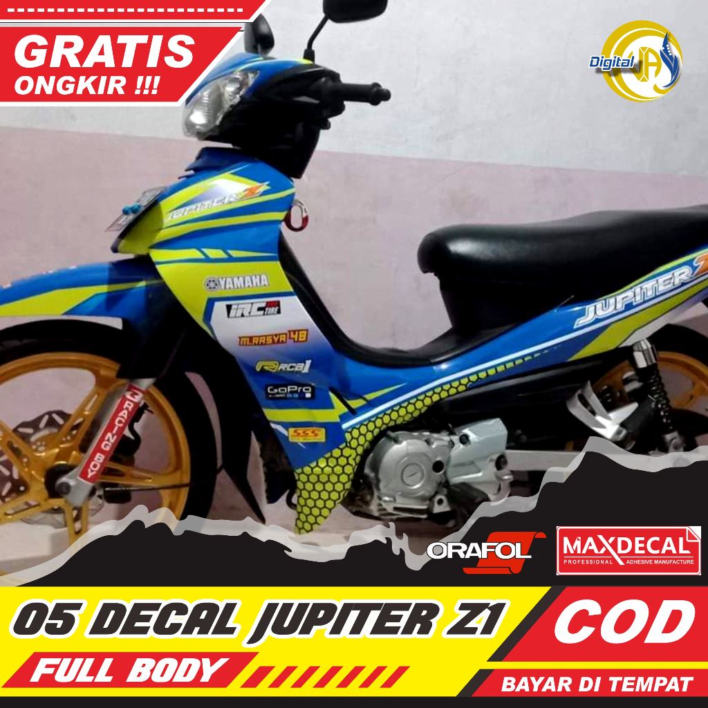 Jual Decal Yamaha Jupiter Burhan Full Body Stiker Dekal Jupiter Burhan Full Body Stiker