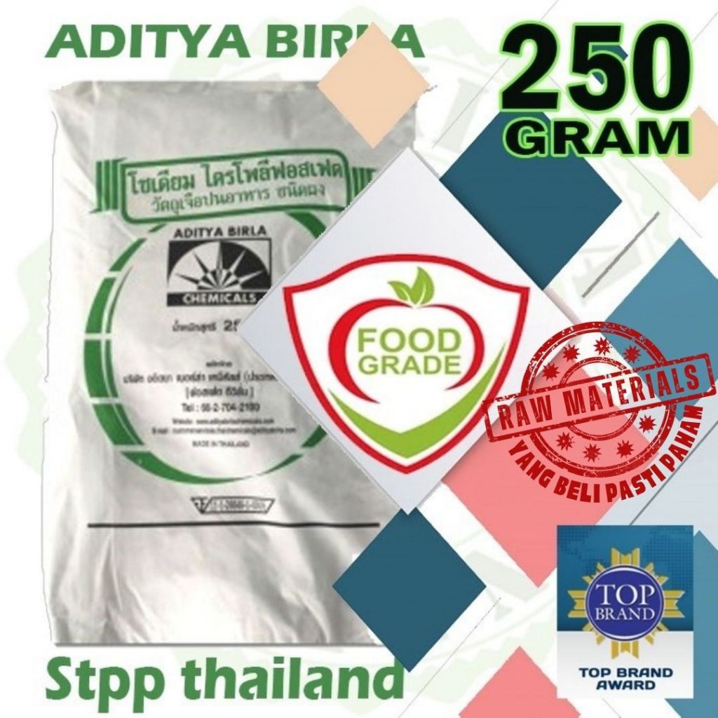 Jual STPP Food Grade ex.Thailand Aditya Birla 250gram | Shopee Indonesia