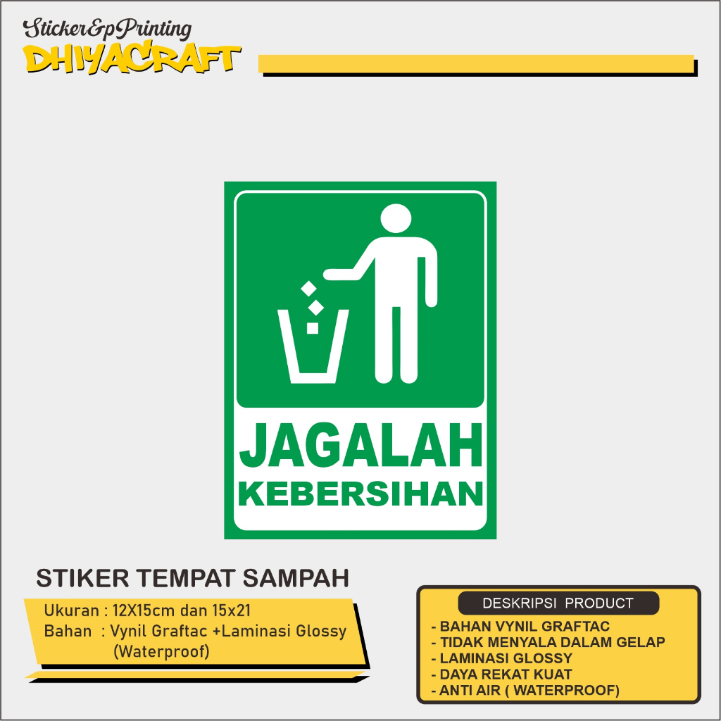 Jual STIKER SAMPAH B3, STIKER SAMPAH ORGANIK, STIKER SAMPAH ANORGANIK ...