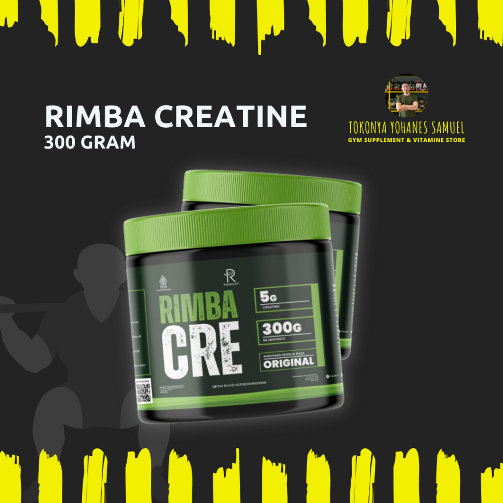 Jual Rimbalife RIMBACRE Rimba Creatine Monohydrate 300 gram Halal BPOM