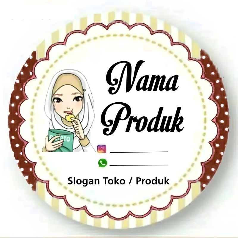 Jual Minimal Order Pcs Stiker Snack Produk Makanan Per Pcs