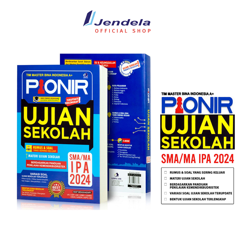 Jual Buku Ujian Sekolah Pionir Ujian Sekolah AKM SMA/MA IPA 2023 2024 ...