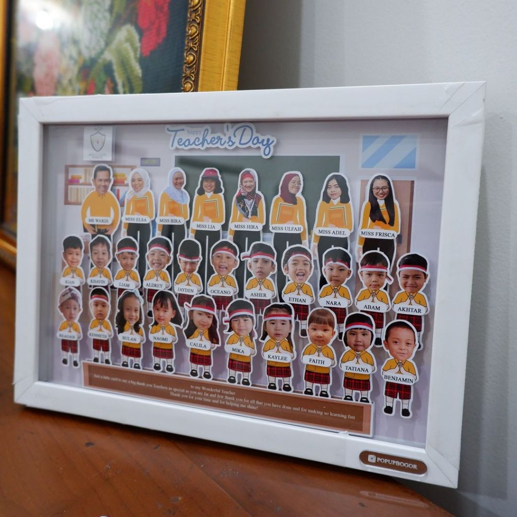 Jual Kado Hari Guru Sekolah Perpisahan Kelas Hadiah Frame 3D Hadiah ...