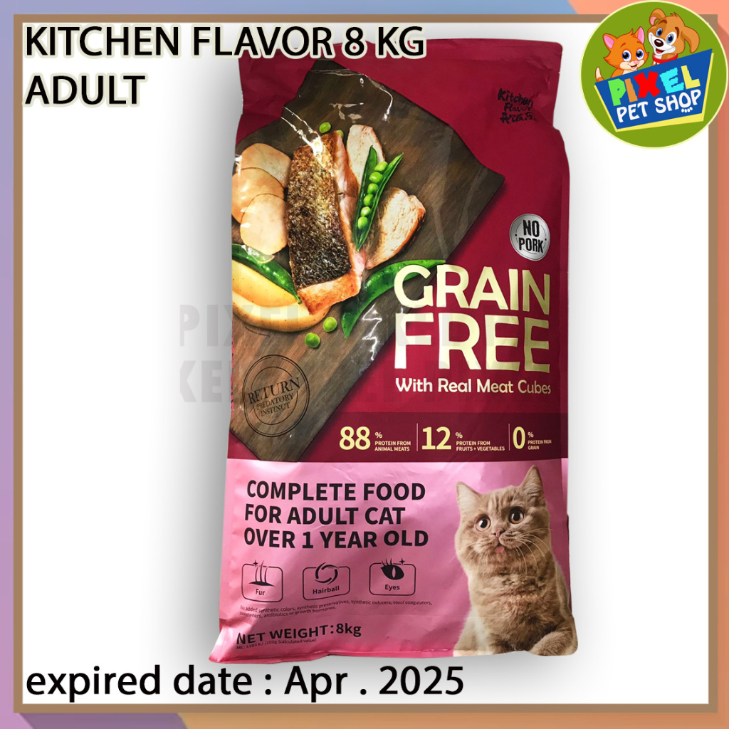 Jual KITCHEN FLAVOR Adult Cat Food Makanan Kucing Kering Dewasa 8 kg di ...