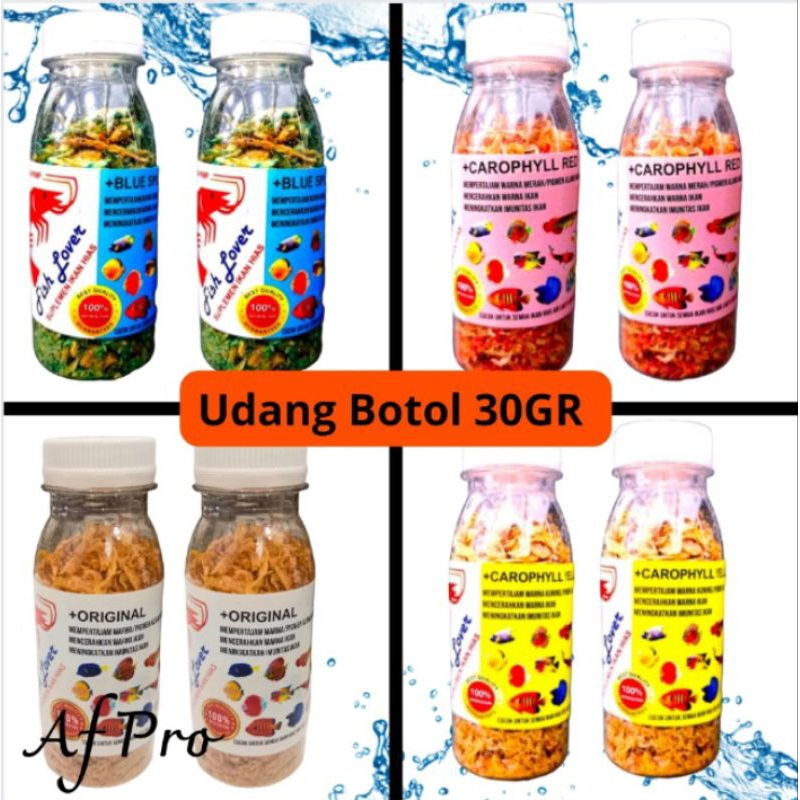 Jual Makanan Ikan Udang Premium FISH LOVER ORIGINAL RED BLUE YELLOW ...