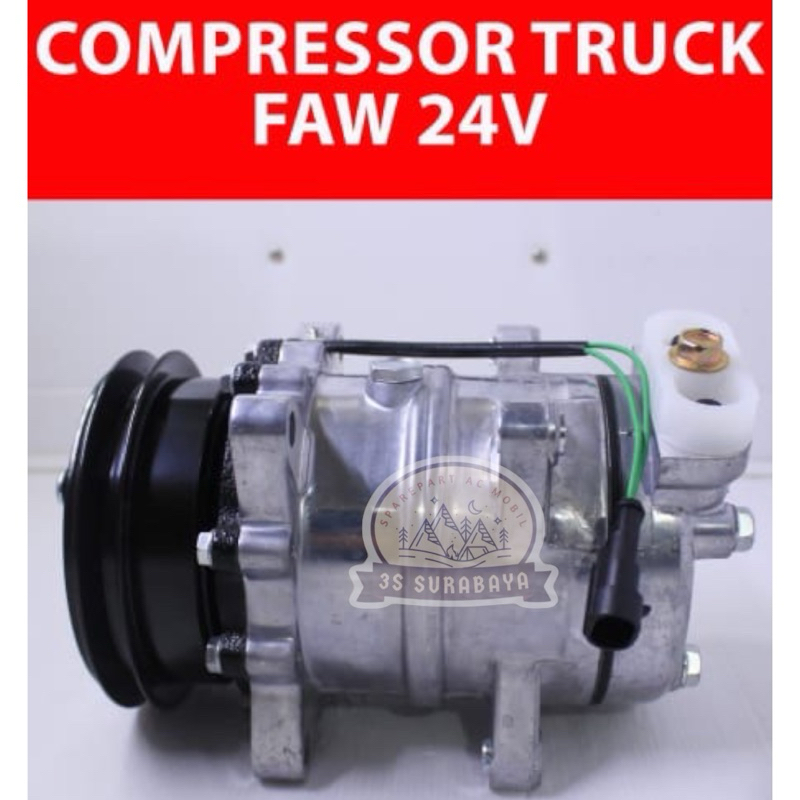 Jual Kompresor Ac Truck FAW 24 volt Universal (Baru/New) | Shopee Indonesia