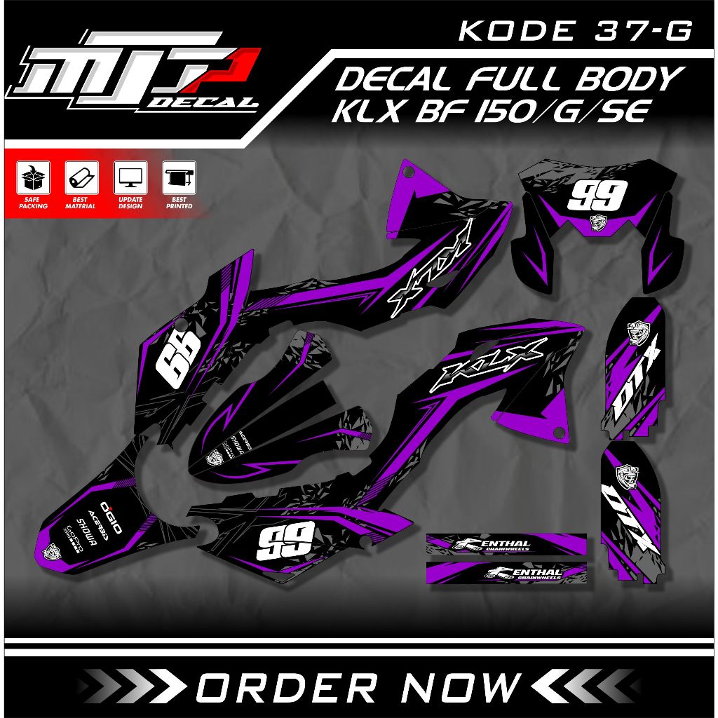 Jual (COD) Decal Sticker Trail KLX 150 BF Fullbody - Dekal Stiker KLX ...