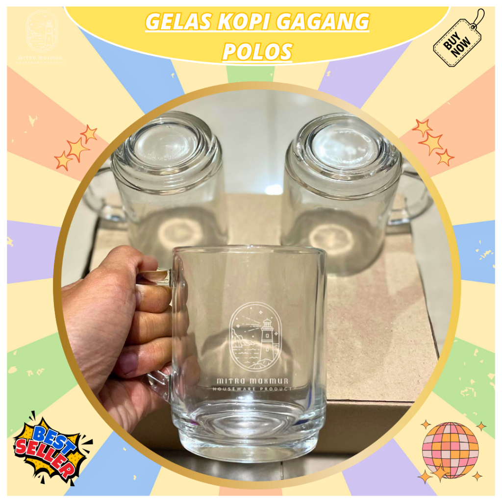 Jual Gelas Kopi Gagang Polos Pcs Royalex Gelas Warkop Gelas Kaca Shopee Indonesia