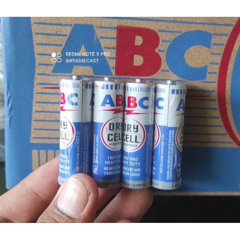 Jual Baterai Jam Baterai ABC biru Baterai r6 1Srip | Shopee Indonesia