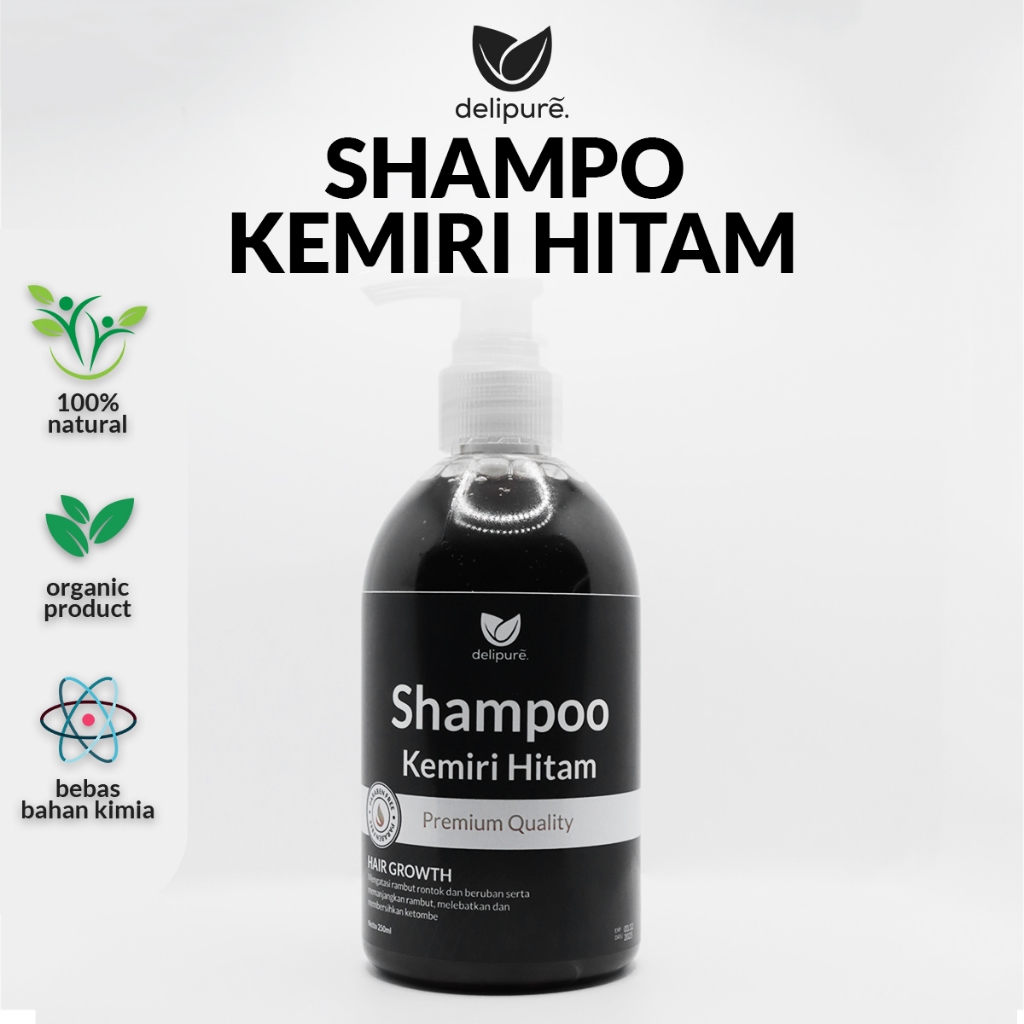 Jual Delipure Shampoo Kemiri Hitam - Shampo Pemanjang Rambut Menebalkan ...