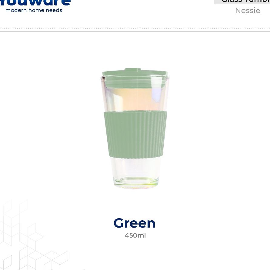 Jual Grosir Youware Nessie Glass Tumblr Aesthetic Gelas Minum Kaca Simple Elegan Water Bottle