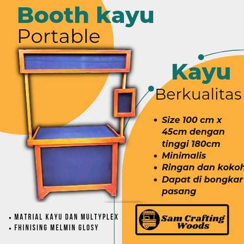 Jual booth kayu portable polos | Shopee Indonesia