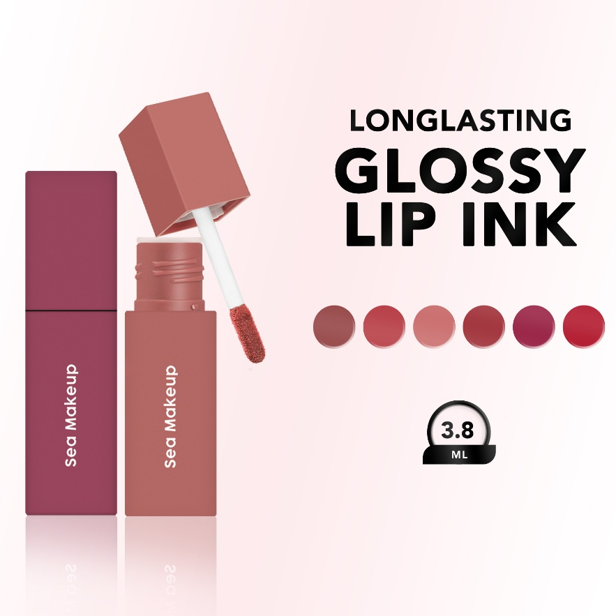 Jual Sea Makeup Lacquer Shake Lip Ink Longlasting lip ink - Glossy ...