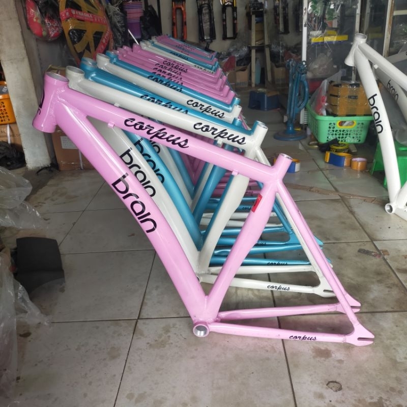 Jual frame fixie brain corpus alloy 7005-t7 batang sepeda fixie ...