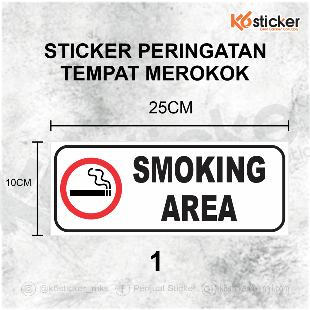 Jual Sticker Stiker Smoking area Tempat Merokok | Shopee Indonesia