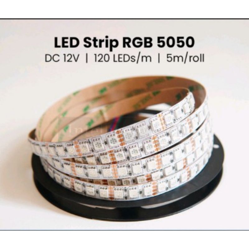 Jual Led Rgb Strip Led Dc V Flexible Hrg Per Cm Shopee Indonesia