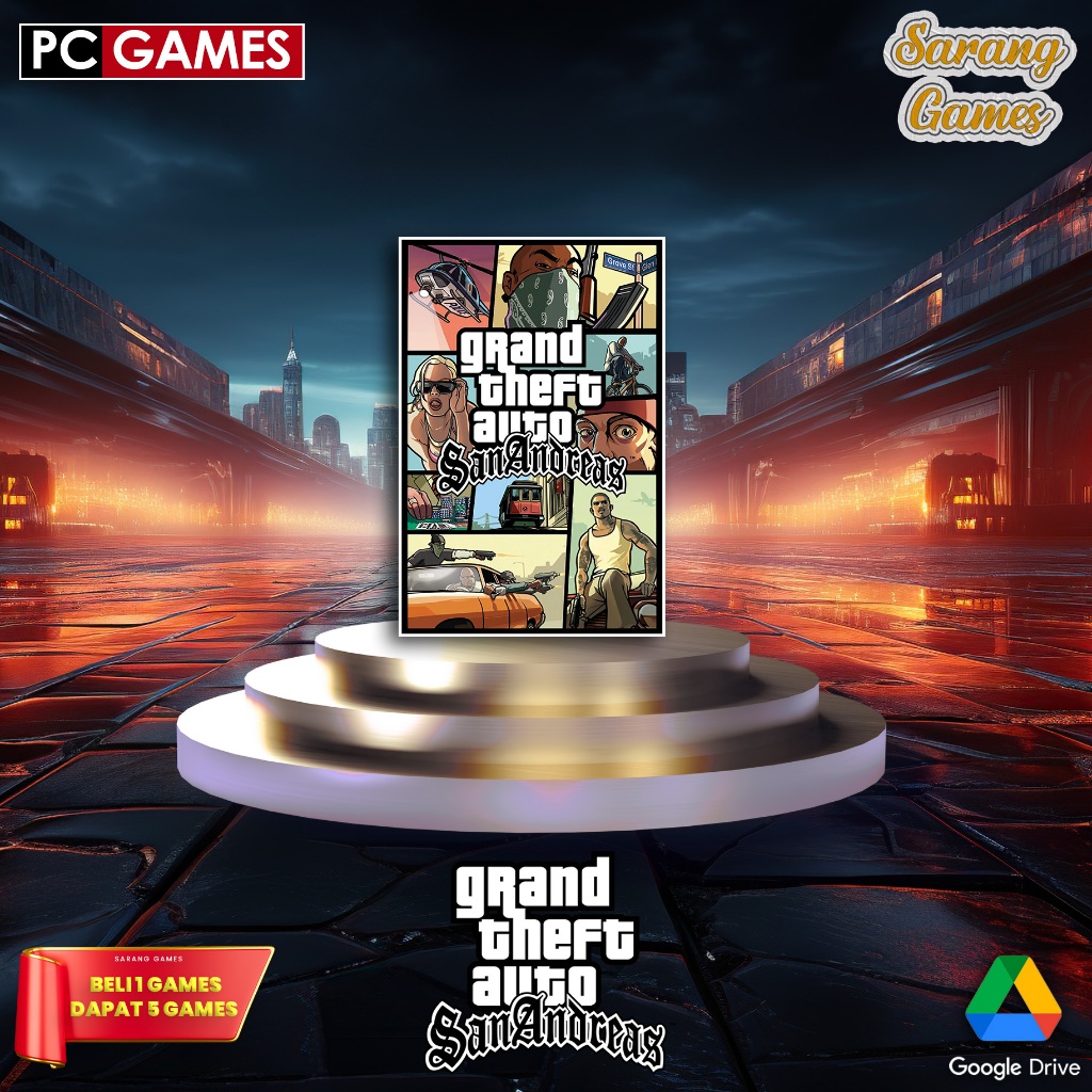 Jual Grand Theft Auto San Andreas ( GTA SA ) - Game PC - Game Laptop ...