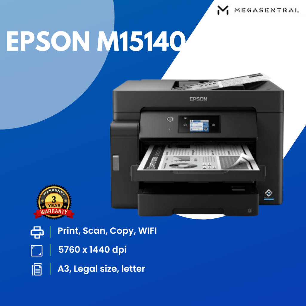 Jual Printer Epson M15140 Ecotank Monochrome A3 Wi Fi Duplex Aio Ink Tank Shopee Indonesia 9541