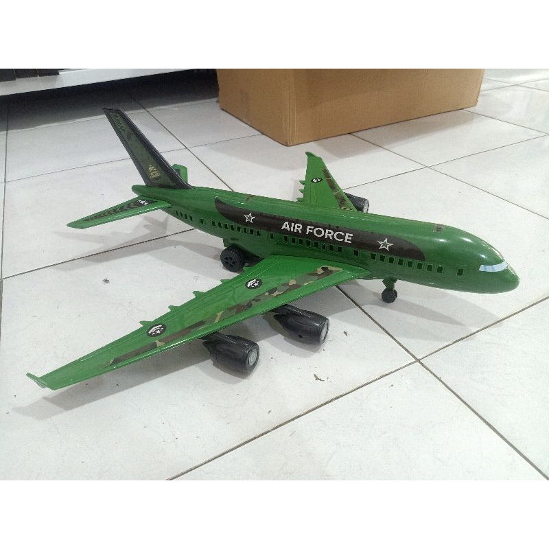 Jual mainan pesawat terbang besar BIG SIZE 58cm hadiah kado | Shopee ...