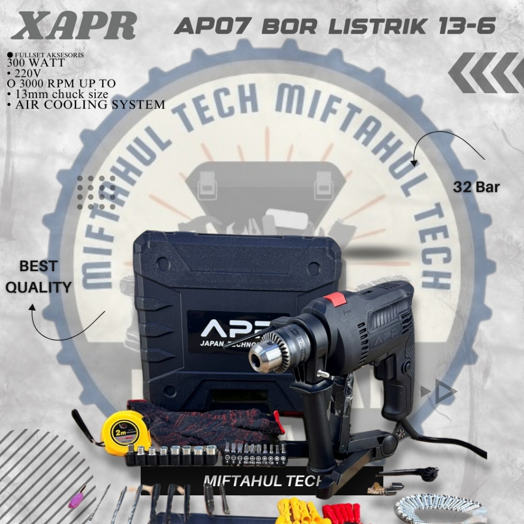 Jual Bor Listrik Beton Mm Apr Type A Fullset Koper Impact Drill Mesin Bor Tembok Besi Kayu