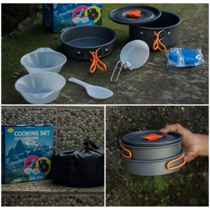 Jual Alat Masak Panci Kemping Gunung Cooking Set Ds 200 Camping