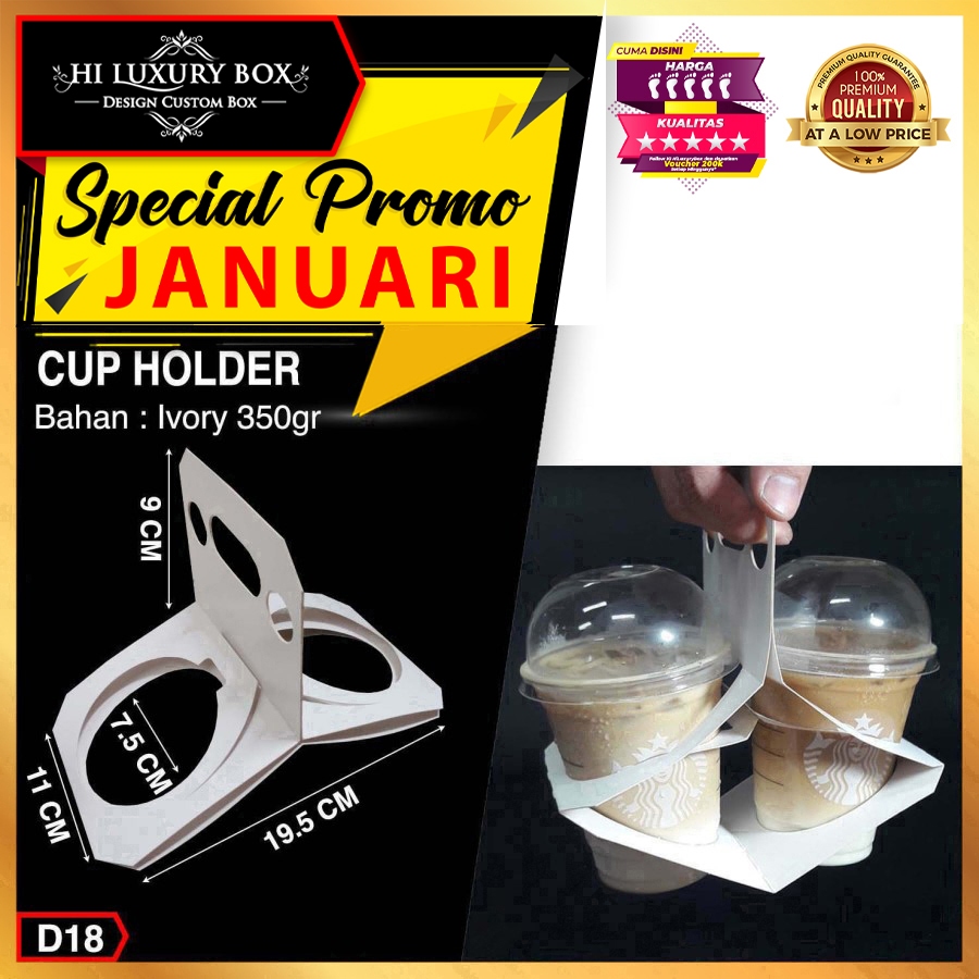 Jual Paper Cup Holder | Cup Holder | Tempat Taruh Gelas | Tatakan Gelas ...