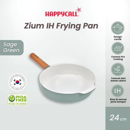 Happycall Zium IH Frying Pan 24 cm - Alat Masak, Penggorengan Anti Lengket