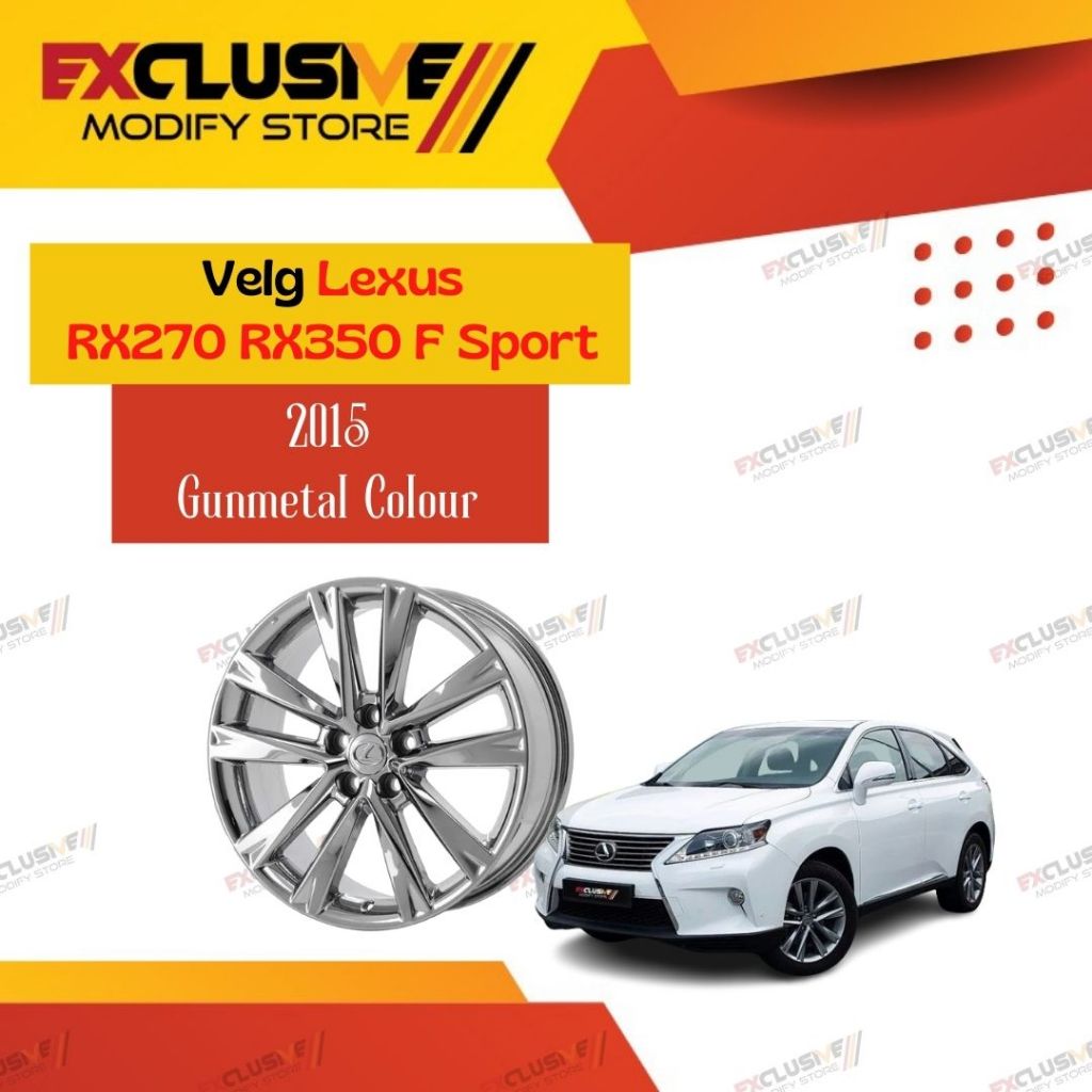 Jual LEXUS RX270 RX350 F SPORT 2015 RODA VELG FACELIFT STYLE R19 ...