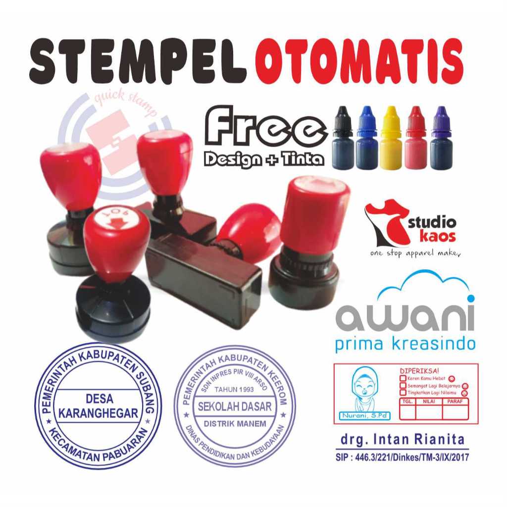 Jual Cetak Stempel Flash Bulat Shopee Indonesia