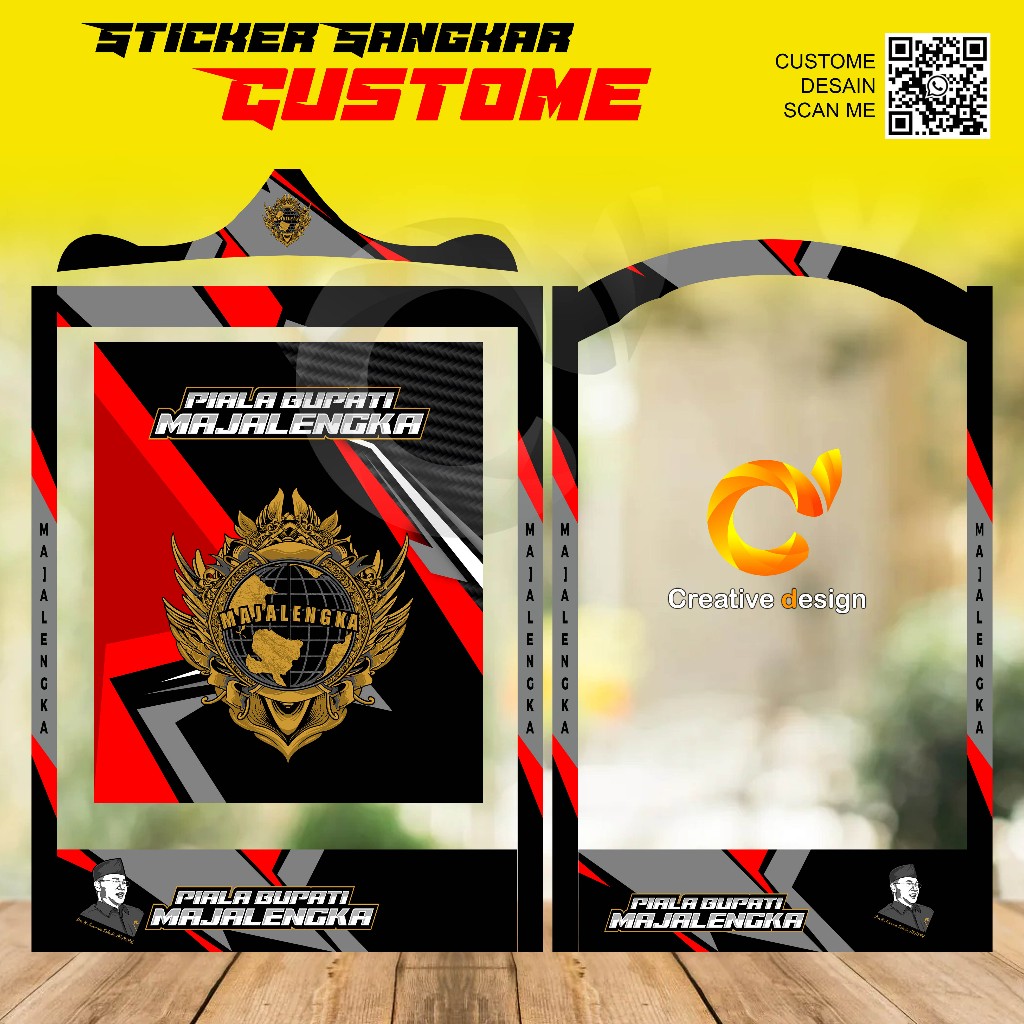 Jual STICKER DECAL SANGKAR KOTAK PIALA BUPATI MAJALENGKA | Shopee Indonesia