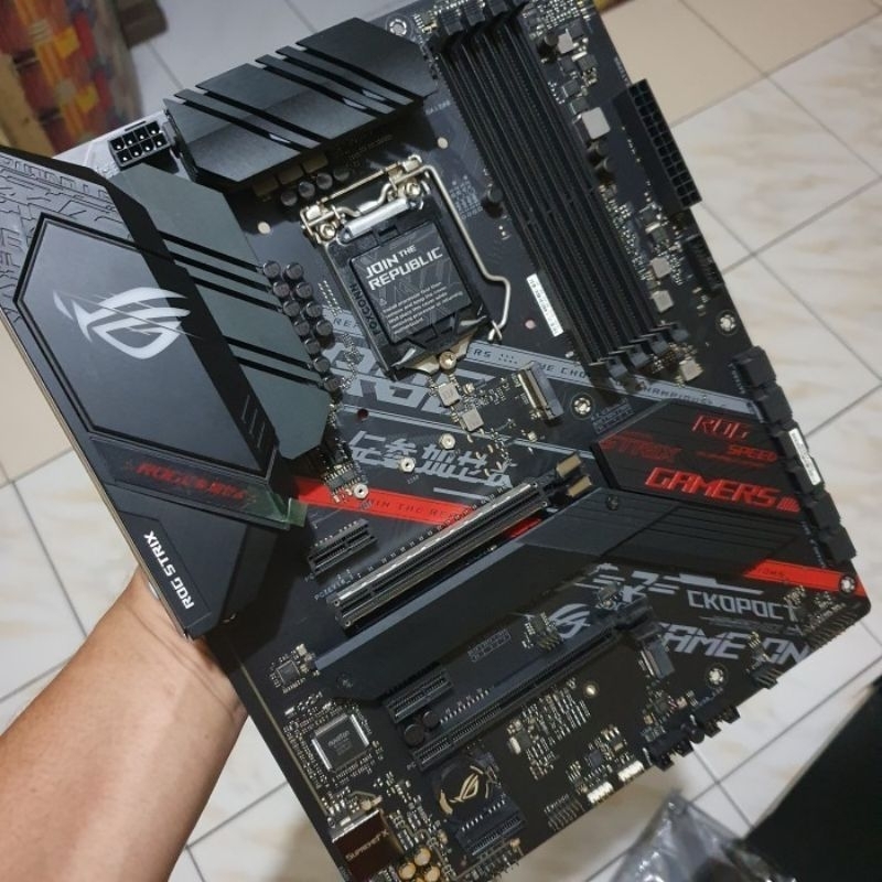 Jual motherboard ASUS ROG Strix B460H Gaming LIKE NEW mainboard Asus