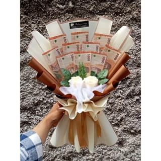 Jual TERLARIS DIY BUKET UANG DIY MONEY BOUQUET KIT THEVIVIDIARY TERLARIS -  Hitam, 10 lembar - Jakarta Timur - Zafazafa