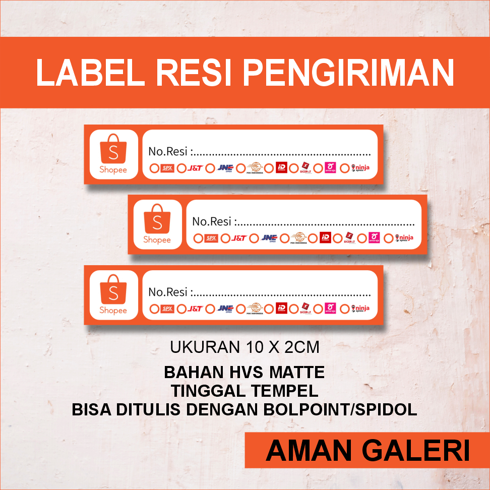 Jual Stiker Label Resi Pengiriman Shopee Shopee Indonesia