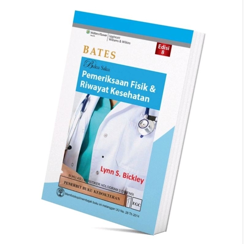 Jual BUKU SAKU PEMERIKSAAN FISIK DAN RIWAYAT KESEHATAN. ( BATES ) EDISI ...