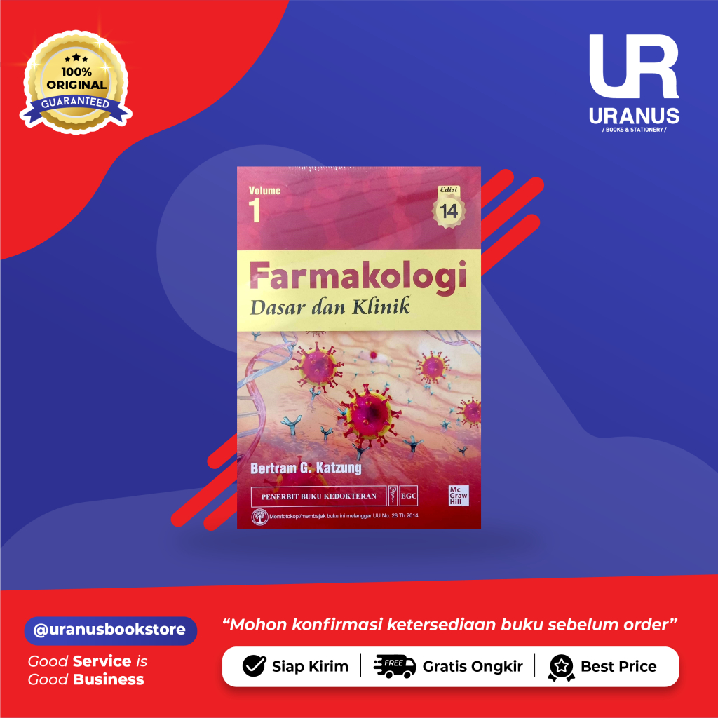 Jual FARMAKOLOGI DASAR & KLINIK 1&2 EDISI 14 -Uranus Ngagel- | Shopee ...