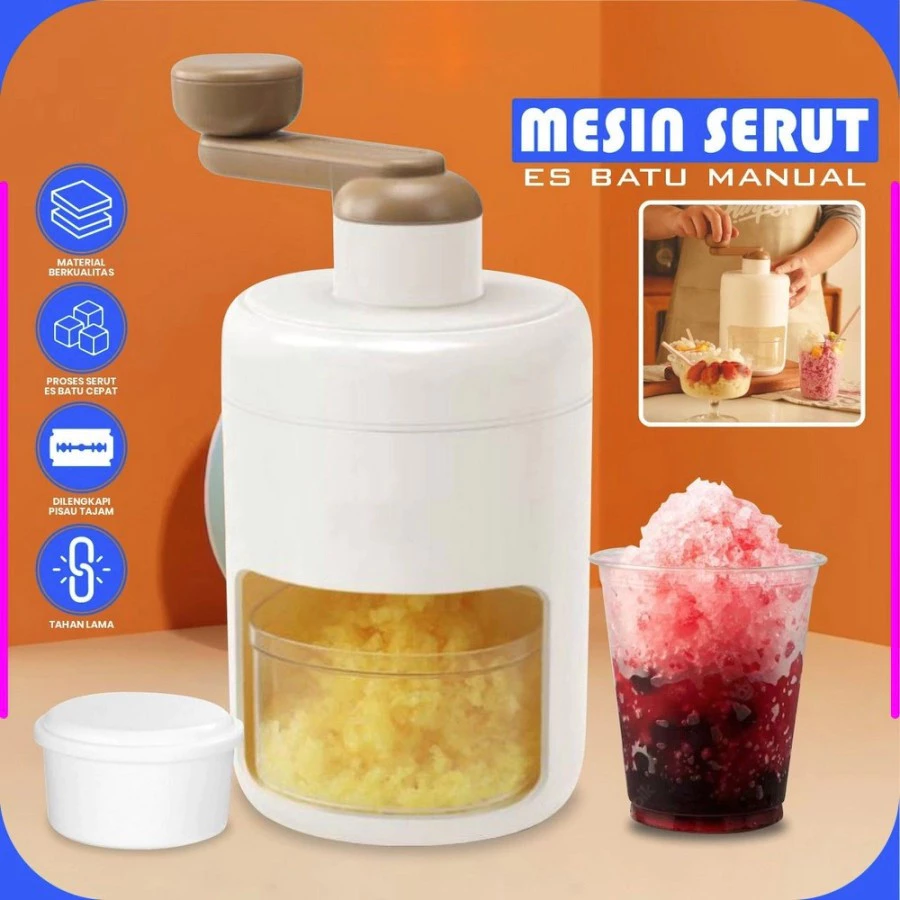 Rs435 ice shaver crusher snow / alat serut es batu manual 500
