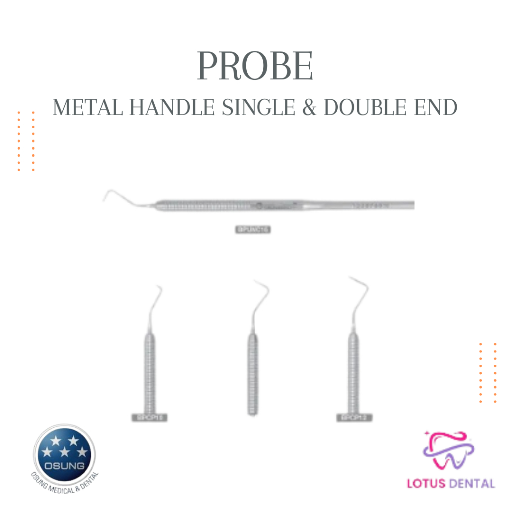 Jual OSUNG Dental Instruments Periodontal Probe Single End Dan Double