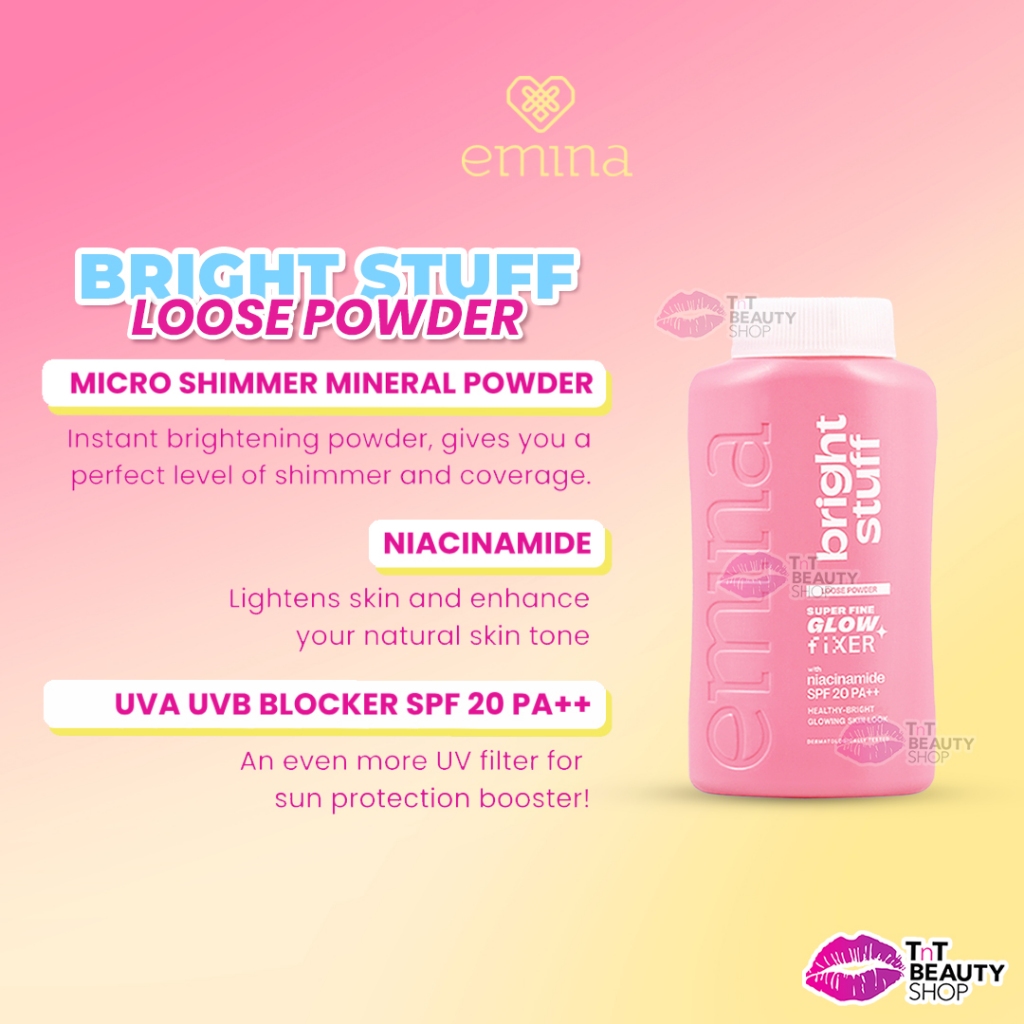 Jual Emina Bright Stuff Loose Powder 55gr - Bedak Tabur Cerah Instan ...