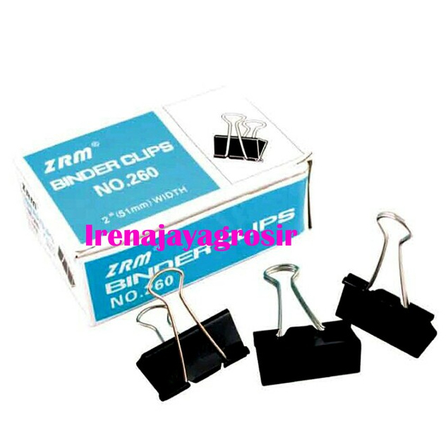 Jual ZRM BINDER CLIP no. 260 penjepit kertas lebar 51 mm Shopee Indonesia