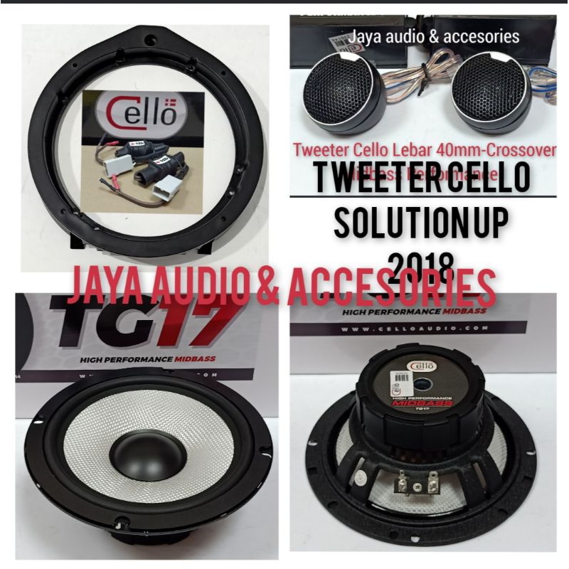 Jual Speaker Split Way Cello Midbass Tg Tweeyer Solution Up Model