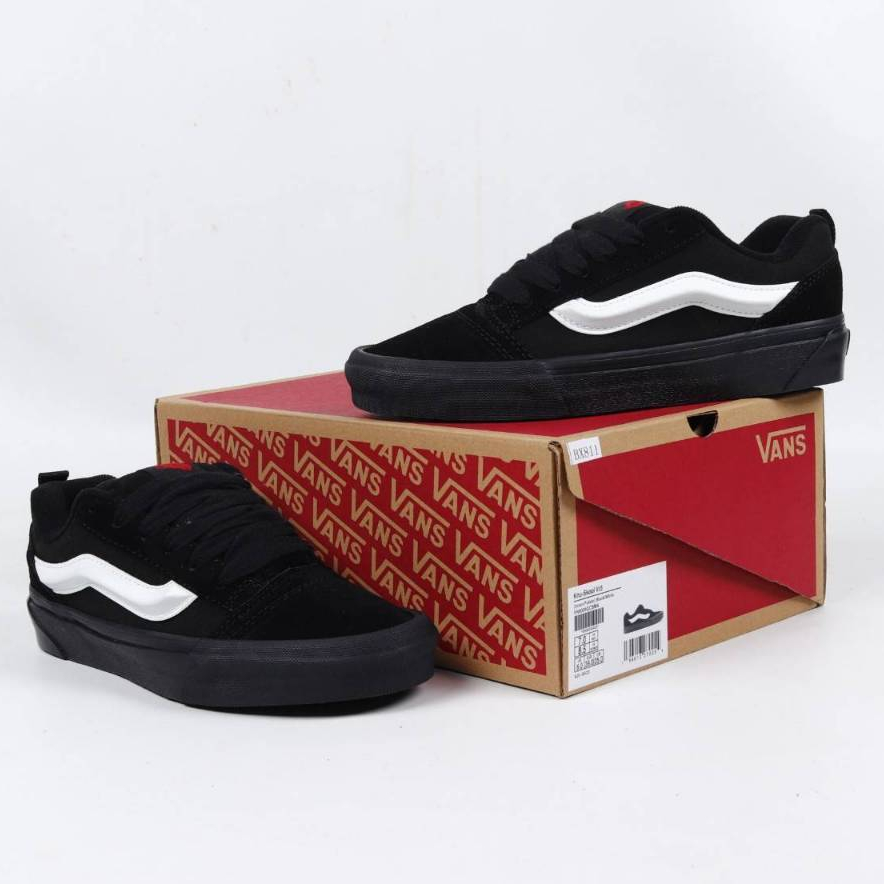 Jual Vans Knu Skool Black White With axel_sneakers_2024 Shopee Indonesia