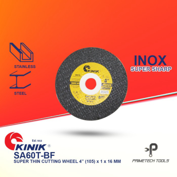 Jual KINIK MATA POTONG BESI STAINLESS CUTTING WHEEL 4 x 1 x 16 MM SA60T ...