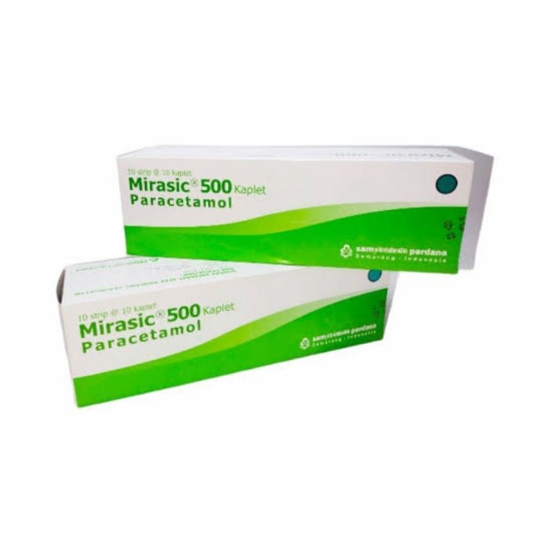Jual Mirasic Paracetamol 500 mg Per Box Shopee Indonesia