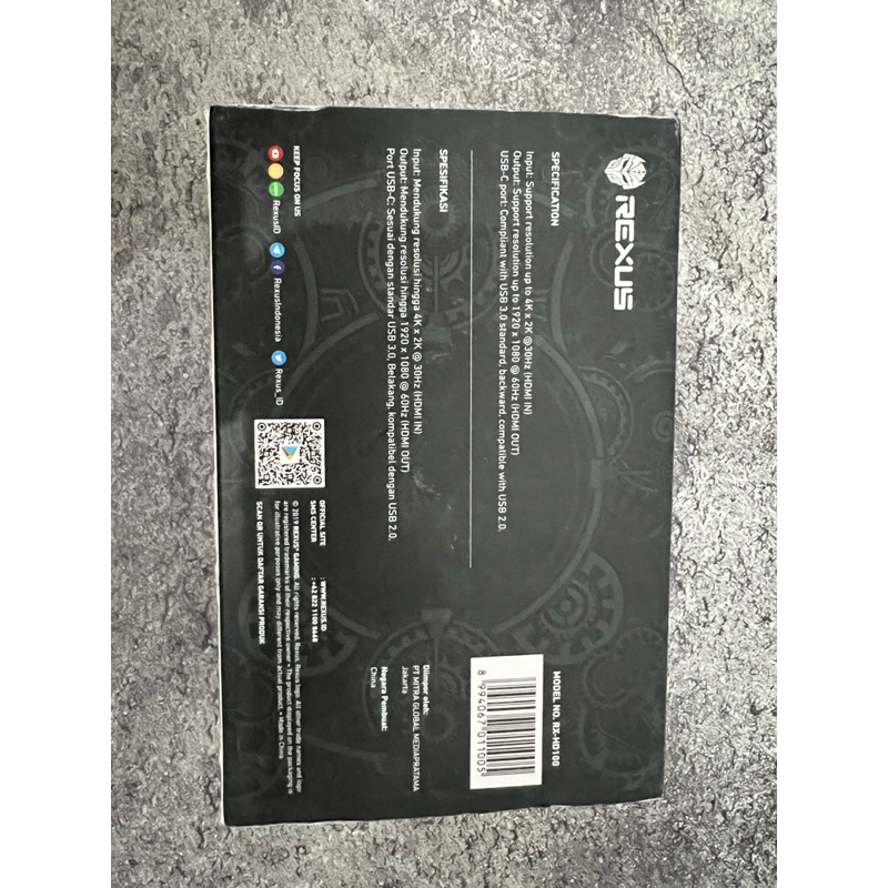 Jual REXUS CAPTURE CARD HD100 4k | Shopee Indonesia