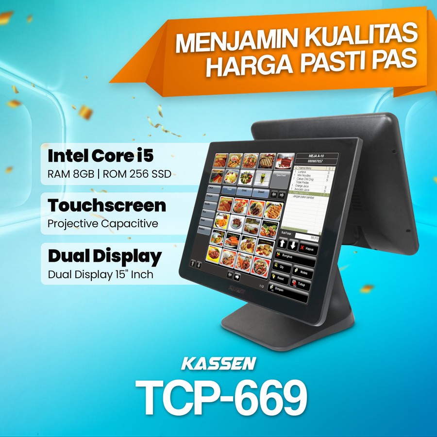 Jual Mesin Kasir Touchscreen Kassen Tcp Windows Core I Original Shopee Indonesia