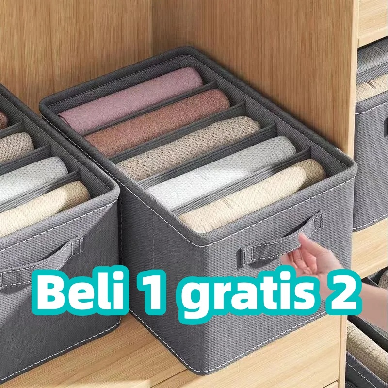 Jual Storage Box Kotak Tempat Pakaian Lipat Organizer Kotak Penyimpanan
