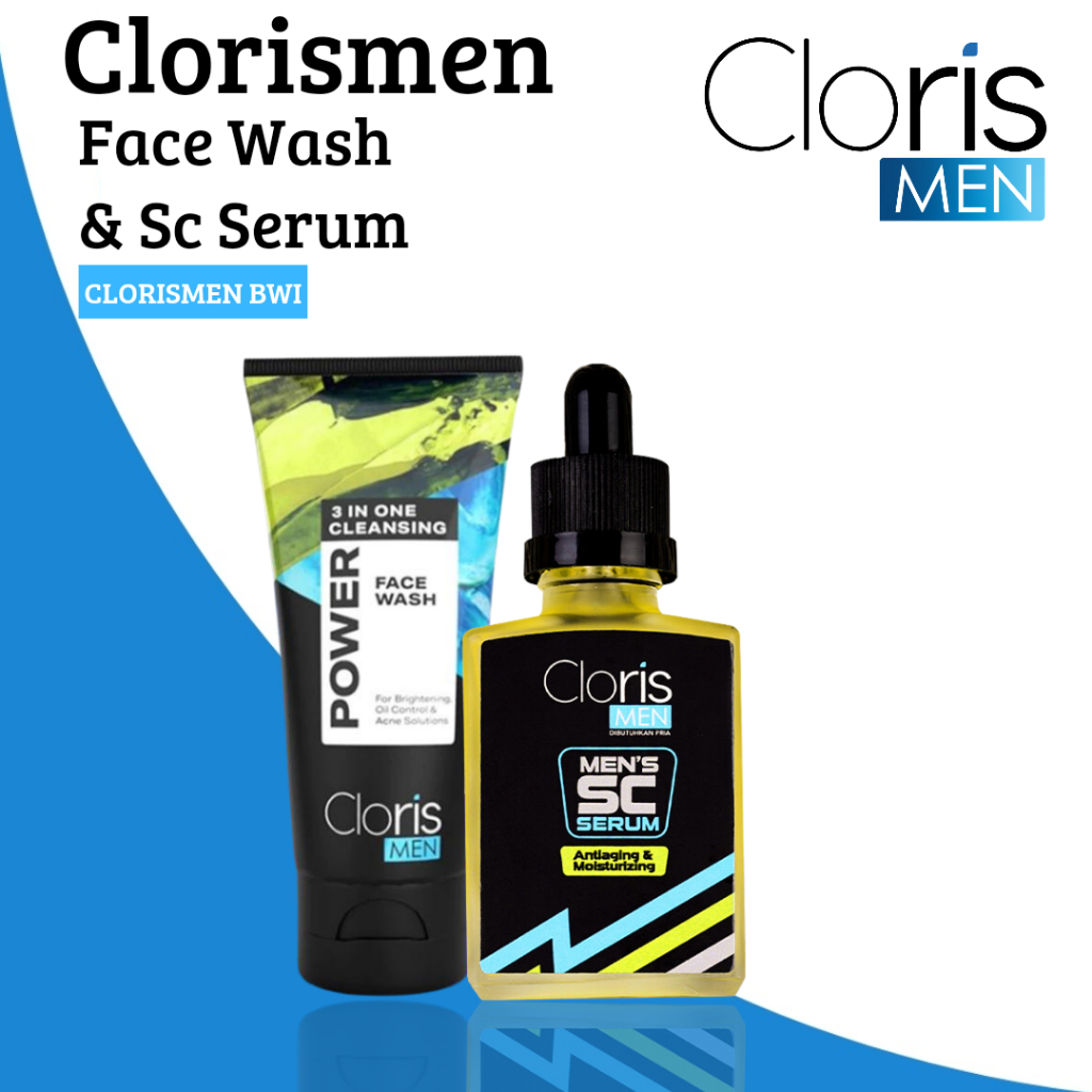 Jual Clorismen Face Wash & Sc Serum Paket Cloris Men Acne Bopeng ...