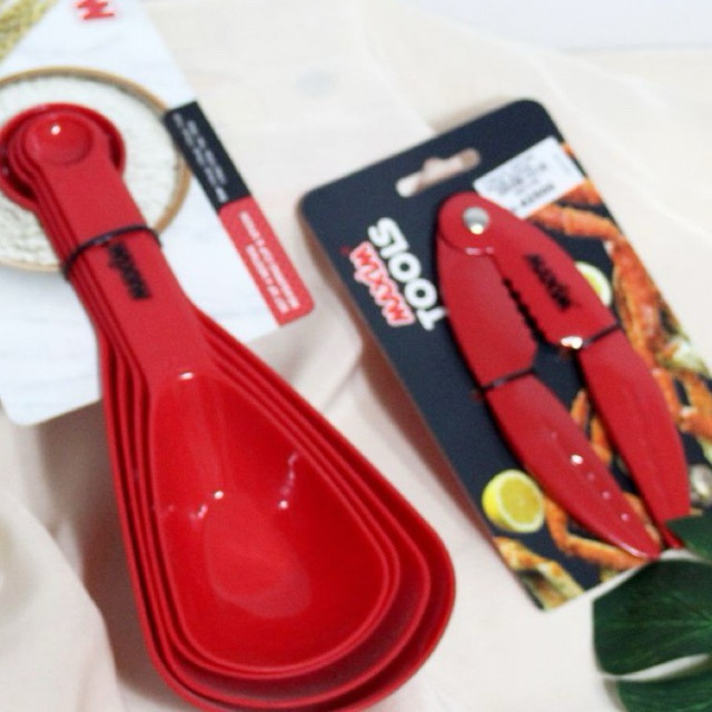 Jual Maxim Tools Set Of Stackable Measuring Scoop + Crab Cracker Metal ...